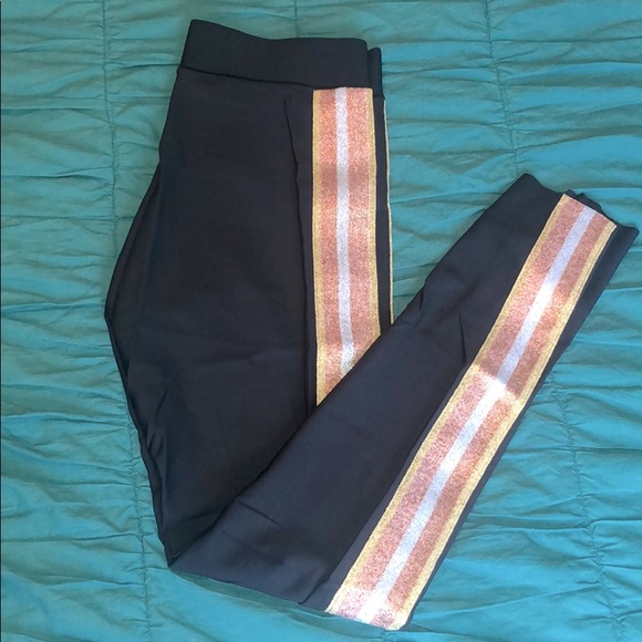Ultracor Metallic Side Stripe Legging Size L NWOT - Picture 1 of 4
